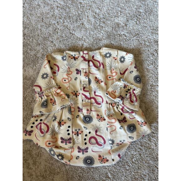 Kate Quinn Romper Dress Cream Insects Snakes 0-3 Months - Picture 5 of 5